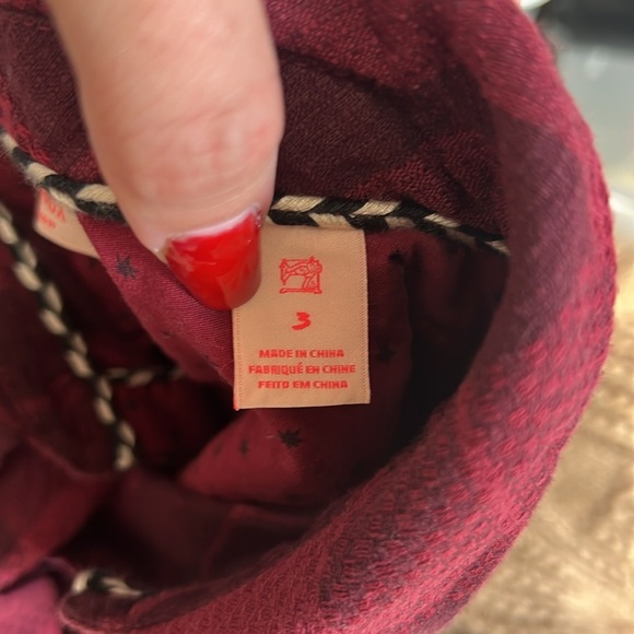 Scotch and Soda Club Mirage Button Down Shirt in Maroon Raw Hem - Picture 8 of 8